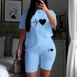 Women's Tracksuits Summer Short Sets Sport Vacation Outfits Fashion Suit Jogging Ensembles Shorts 2024 Luxury T-shirt 2 Piece Set