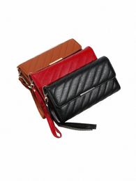 high Quality Women's PU Leather Wallet Female RFID Anti Theft Card Holder Coin Purse Wallets for Women Clutch Bag I5mq#