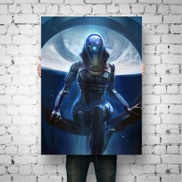 Classic Garrus Close Up Mass Effect Canvas Art and Wall Art Poster Picture Print Modern Family bedroom Decor Posters