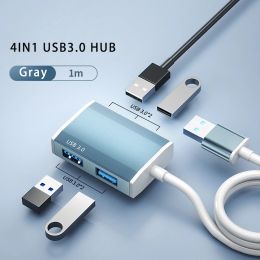 Hubs USB 3.0 Hub Extender High Speed 5IN1 4 Port USB Splitter Multiport For Lenovo Xiaomi Macbook Pro PC Laptop Accessories