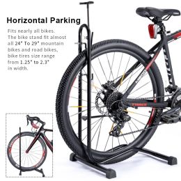 Vertical/ Horizontal Bicycle Stand Indoor Bike Storage Parking Stand For 24-29" 700C Road Mountain Bike Rack Holder Accessories