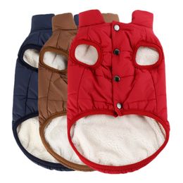 Pet Dogs Clothes For Large Dog Winter Warm Windproof Dog Coat Jacket Fleece Vest for Chihuahua Small Medium Clothing XS-3XL