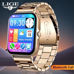 Watches LIGE Body Temperature Smart Watch Men Sports Fitness Tracker Bluetooth Call Men Women Waterproof Smartwatch for Xiaomi Huawei