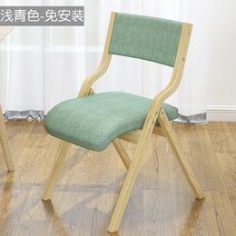 Leisure Chair Home Modern Simple Nordic Dining Chair Desk Chair Back Chair Restaurant Creative Wooden Folding Computer Chair