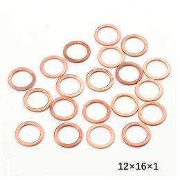 50/20pcs Copper Washer Boat Crush Washer Flat Seal Solid Copper Washer Flat Ring Gasket Sealing Ring10*14*1MM Washers Fastener