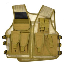 Military Tactical Molle Vest Woman Lightweight Mesh Vest Chest Rig Airsoft Vest Hunting Clothing with Gun Holster Magazine Pouch