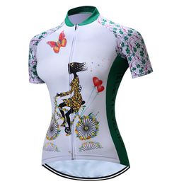 Pink Cycling Jersey Women Bike Top Shirt Summer Short Sleeve MTB Cycling Clothing Ropa Maillot Ciclismo Racing Bicycle Clothes