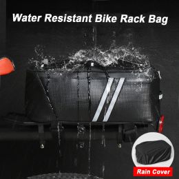 7L Bike Front Tube Bag Larger Capacity Bicycle Trunk Bag Commuter Saddle Panniers Waterproof Cycling Back Baskets Seat Bag