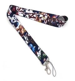 New small Whole 10pcs Popular Cartoon Anime Japan Mobile phone Lanyard Key Chains Pendant Party Gift Favors 0044545494