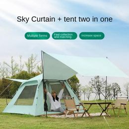 Tents And Shelters Outdoor Tent Sun Protection Canopy Multi-person Two-in-one Fully Automatic Quick Opening Anti-mosquito Rainproof Portable