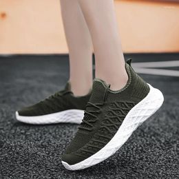 Casual Shoes Men's Women's Breathable Mesh Lace-up Male Light Non-slip Comfortable Sports Women Couple Sneakers