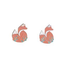 Pin Animal Cute Animal Woodland Smart Fox Badges Batteni con perno a perno di piena per spillo per spillo a spillo a spilla 9412554