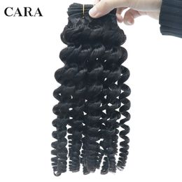 Curly Human Hair Bundles With Closure Virgin Hair Bundles Hair Extensions Brazilian Hair Weave For Black Women Weft