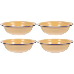 Dinnerware Sets Spa Bathroom Decor Accessories Enamel Soup Bowl Containers Practical Plate