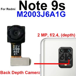 Front Back Camera For Xiaomi Redmi Note 9S M2003J6A1G Rear Front Small Selfie Facing Ultrawide Camera Flex Cable Model Parts