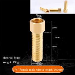 Brass 1/2 " 3/4" BSP Hexagonal Female Thread Male Thread Extend Butt Joint Adapter Adapter Coupler Plumbing fittings