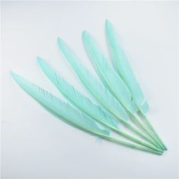 10Pcs/Lot Turkey Feathers Duck Pointer Wing Feather for Crafts 25-30cm 10-12" White Plumes Party Accessories Wedding Decoration