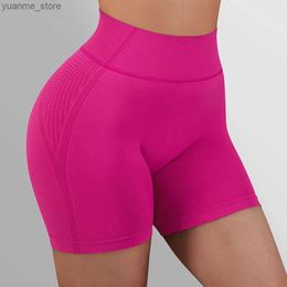 Yoga Outfits Seamless Gym Shorts Push Up Yoga Shorts For Women High Waist Summer Running Fitness Workout Sports Cycling Shorts Female Y240410