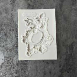 European Style Retro Shape Silicone Mold Embossed Flower Lace Fondant Cake Decor Chocolate Cupcake Baking Tools Gumpaste Mold