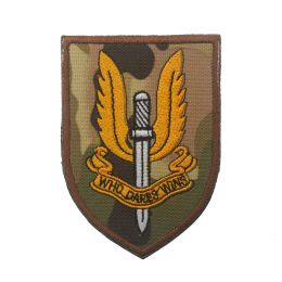 UK Special Air Service - SAS Who Dares WINS Military Patches Tactical Army Hook pack Badges for Hat Clothes