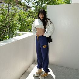 Harajuku Sports Harem Pants for Women Hip Hop Jogger High Waist Jogging Tracksuit Trousers Loose Streetwear Sweatpants