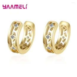 Backs Earrings 925 Sterling Silver Clip For Women Men Wedding Engagement Ornaments Non Piercing No Hole Cuff Ear Brincos Jewellery