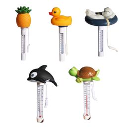 Cute Animal Shaped Floating Buoy Swimming Pool Thermometer SPA Hot Tub Bath Easy Read Display Water Temperature Test