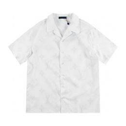 Mens Fashion Flower Tiger Print Shirts Casual Button Down Short Sleeve Hawaiian Shirt Suits Summer Beach Designer Dress Shirts A11