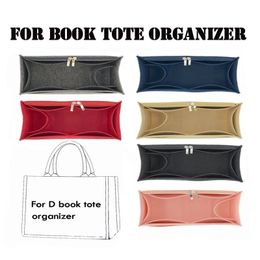 For D Book Tote Organiser Insert bag Makeup Handbag Organiser Travel Inner Purse Baby Cosmetic Mommy Bag