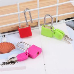 Mini Colourful Travel Lock Long Beam Suitcase Strong Steel Lock with 2 Keys Luggage Padlock Security Tool