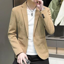 Men's Suits 2024 High-quality Handsome Korean Version Of Suit Men Young Diamond Slim Small Dress Single West Coat M-4XL