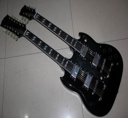 Whole New Arrival Cibson double necks 1275 model electric guitar in Black 1110187528641