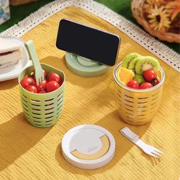 Storage Bottles Reusable Fruit Cup Container With Lid Removable Colander For Dried Kitchen Accessories Supplies Drinkware