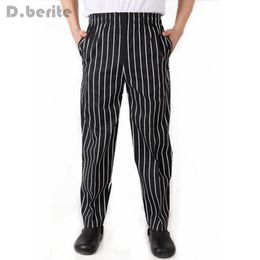 Chef Working Pants Waiter Trousers Elastic Comfy Cook Work Trousers Restaurant Food Service Clothes Work Wear Uniforms DAJ9090
