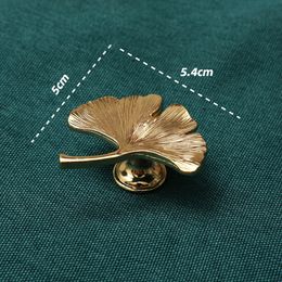 Ginkgo-shaped Drawer Knobs Handles for Cabinets and Drawers Copper Color Furniture Handles Dresser Knobs Wardrobe Pulls