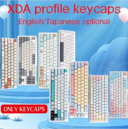 Accessories 128 keys PBT Keycaps XDA Profile ISO layout Spanish Russian Japanese Korean PBT Key caps For Cherry MX Mechanical Keyboard 1Set