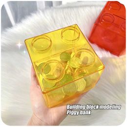 Korea Money Bank Ins Money Box Building Block Money Saving Box Piggy Bank Children Change Box Money Storage Box Coin Bank Safe