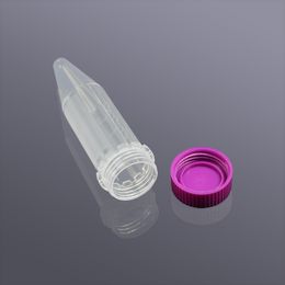 100 Pcs Biosharp 5ml Conical Bottom Clear Centrifuge Tube Sterile PP Cone Bottom Test Tube Laboratory Equipment Supplies