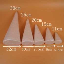 19-24cm/2pcs,Foam Solid Cone,Polystyrene Ball Styrofoam,Wedding Birthday Christmas Party Decoration,Craft Kids Toy,painted props