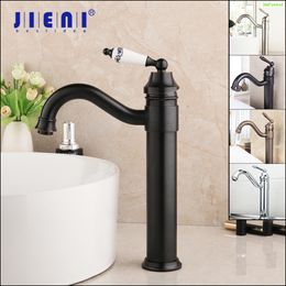 JIENI Bathroom Wash Basin Faucet 360 Swivel Rotated Spray Brush Nickel Chrome ORB Antique Brass Wash Basin Sink Mixer Tap Faucet