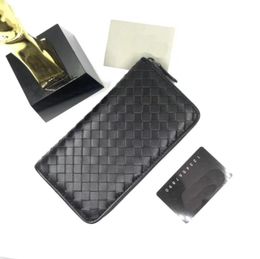 High Quality Whole Beauty Designer Beautifully Handcrafted Classic Ziparound Wallet Long Card Holder Men039s Wallet 5 Colo3574394