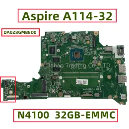 Motherboard For Acer Aspire A11432 Laptop Motherboard With N4100 CPU 4GB RAM 32GBEMMC DA0Z8GMB8D0 NB.GVZ11.003