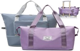 Large Capacity Folding Travel Bags Waterproof Luggage Tote Handbag Travel Duffle Bag Gym Yoga Storage Shoulder Bag Drop1132195