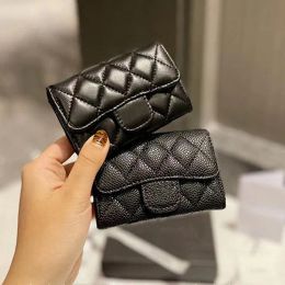 Mini Coin Purses Wallets for Womens Classic Designers Luxurys Short Wallet Fashion Credit Cards Holder Caviar Sheepskin Pocket Bags Genuine Leather