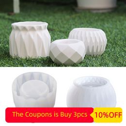 DIY Flower Pot Silicone Mold Concrete Cement Flower pot Mold Aromatherapy Plaster Molds Candle Cup Epoxy Resin Mould Home Decor