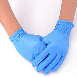 100PCS Disposable Gloves Nitrile Rubber Gloves Latex for Household Cleaning Rubber Dish Washing Scrubbing Gloves Cleaning Tool