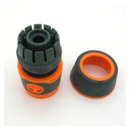 Garden Sprinkle 1/2" or 3/4" Water Hose Connector Pipe Adaptor Tap Hose Pipe Fitting Set Quick connector with Rubber Material