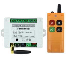 Radio 433MHz Universal Wireless Remote Control AC220V 110V 4CH Relay Radio controller Receiver Module RF Switch & Gate Garage opener