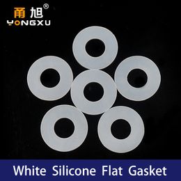 Silicone Flat Gasket 20*44*2mm White translucent Silicone Rubber VMQ O-ring Washer Elasticity temperature resistance