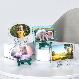Personalized Photo Frame Epoxy Mold Silicone Resin Casting Molds with Stand Holder Mold for DIY Craft Gift Home Decor
